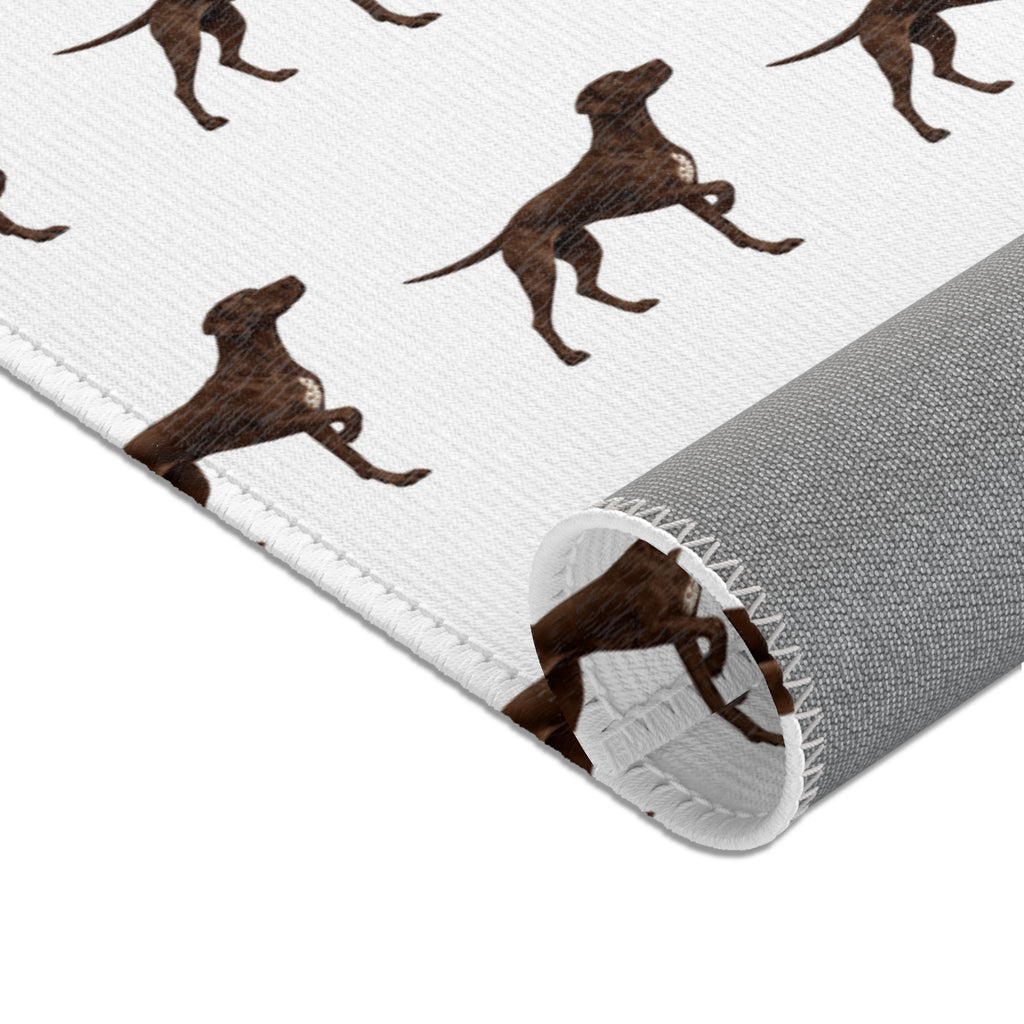 Solid Pointer Pattern Area Rug — Bird Dog Accent Rug for Home
